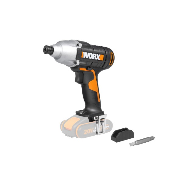 Atornillador de Impacto 20V Worx | PowerShare | WX291.9 - Sin batería, ni cargador | Control variable de velocidad, reversible, 