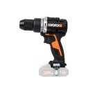 Taladro Percutor Brushless 20V Worx | PowerShare |WX352.9 - Sin batería, ni cargador | motor sin escobillas, portabrocas de 13 m