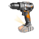 Taladro Percutor Brushless 20V Worx | PowerShare |WX352.9 - Sin batería, ni cargador | motor sin escobillas, portabrocas de 13 m