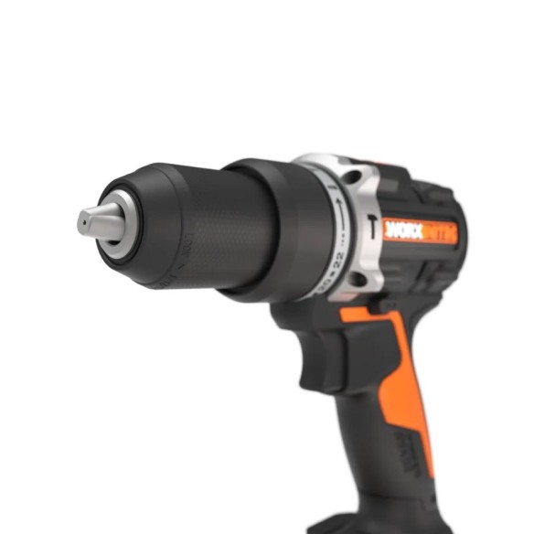 Taladro Percutor Brushless 20V Worx | PowerShare |WX352.9 - Sin batería, ni cargador | motor sin escobillas, portabrocas de 13 m