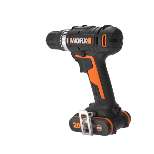 Worx WX370 - Taladro Percutor 20V (2bat 2.0Ah)
