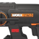 Martillo Combinado SDS-PLUS a Bateria WORX WX381 - 2J - Brushless - 20V - Incluye 1 Batería 4Ah, Cargador y Maletín