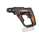 H3 Martillo Taladro Atornillador 20V Máx. sds-plus Worx | PowerShare | WX390.9 | No incluye baterías ni cargador | luz LED | 8 a