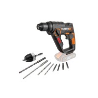 H3 Martillo Taladro Atornillador 20V Máx. sds-plus Worx | PowerShare | WX390.9 | No incluye baterías ni cargador | luz LED | 8 a