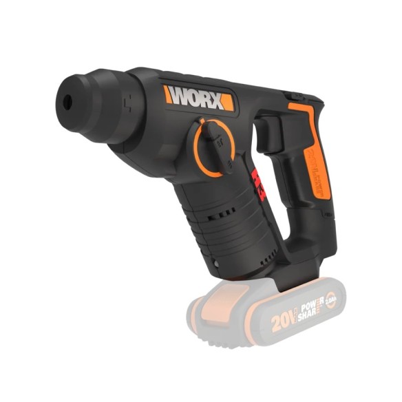WORX WX394.91 H3 Marti/Taladro/Atorn, 20V, 2Ah, 2 Baterías WORX WX394.91 H3 Marti/Taladro/Atorn, 20V, 2Ah, 2 Baterías