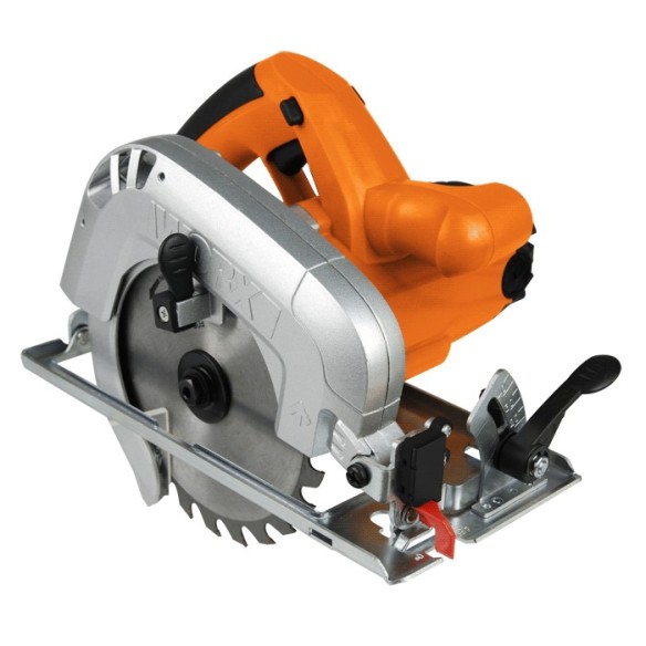 Sierra circular 160mm, 1.200W Worx | WX425 | Sistema patentado BEVELTRAC, ajuste bisel 45º, guía láser, sistema de extracción de