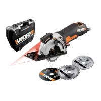 Sierra circular Worxsaw 27mm, HC 400W Worx | WX426 | Guía láser, sistema de aspiración integrado, versátil, compacto