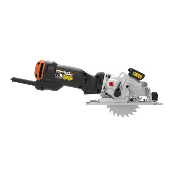 Sierra circular WorxSaw XL 46mm, 800W Worx | WX437 | Guía láser, sistema de aspiración integrado, rápido ajuste de profundidad,