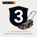 Sierra circular WorxSaw XL 46mm, 800W Worx | WX437 | Guía láser, sistema de aspiración integrado, rápido ajuste de profundidad, 