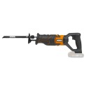 WORX WX500.9 Sierra de sable 20V PowerShare, Sin batería, ni cargador, Control de velocidad variable, Cambio de cuchillas sin he