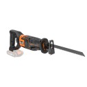 WORX WX500.9 Sierra de sable 20V PowerShare, Sin batería, ni cargador, Control de velocidad variable, Cambio de cuchillas sin he