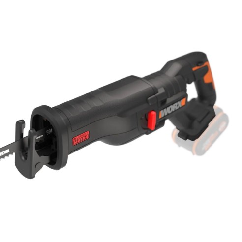Sierra sable Brushless 20V Worx | PowerShare | WX516.9 - Sin batería, ni cargador | Motor sin escobillas, patín pivotante ajust