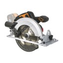 Sierra circular Brushless 20V Worx | PowerShare | WX520.9 - Sin batería, ni cargador | Motor sin escobillas, corte a bisel, base