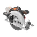 Sierra circular Brushless 20V Worx | PowerShare | WX520.9 - Sin batería, ni cargador | Motor sin escobillas, corte a bisel, base