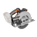 Sierra circular Brushless 20V Worx | PowerShare | WX520.9 - Sin batería, ni cargador | Motor sin escobillas, corte a bisel, base