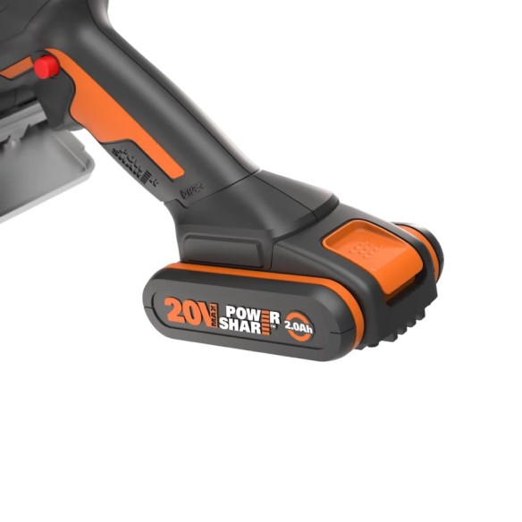 Sierra circular Brushless Worxsaw XL 20V Worx | PowerShare | WX531 - 1 batería 2Ah | Motor sin escobillas, diseño de cuerpo fino Sierra circular Brushless Worxsaw XL 20V Worx | PowerShare | WX531 - 1 batería 2Ah | Motor sin escobillas, diseño de cuerpo fino