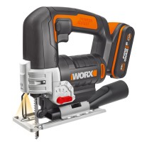 Sierra de calar 20V Worx | PowerShare | WX543 - 1 batería 2Ah | péndulo de 4 posiciones, cambio rápido de hoja, profundidad de c 2