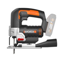 Sierra de calar 20V Máx. WORX | WX543.9 | Sistema de penduleo de 4 posiciones | Sin batería ni cargador | Cambio rápido de hoja| 2
