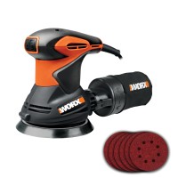 Lijadora Rotorbital 300W 125mm Worx | WX 652.1 | Sistema de aspiración de polvo y bolsa recoge polvo, sistema de anclaje por vel 2