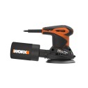 Lijadora Rotorbital 300W 125mm Worx | WX 652.1 | Sistema de aspiración de polvo y bolsa recoge polvo, sistema de anclaje por vel