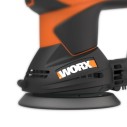 Lijadora Rotorbital 300W 125mm Worx | WX 652.1 | Sistema de aspiración de polvo y bolsa recoge polvo, sistema de anclaje por vel