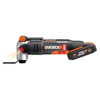 Multiherramienta Brushless Sonicrafter 20V Worx | PowerShare | WX693 - 1 batería 2Ah | Motor sin escobillas, velocidad variable, 2