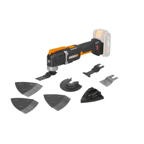 Multierramienta Sonicrafter 20V Máx Worx | PowerShare | WX 696,9 | No incluye batería ni cargador | Velocidad variable | Incluye