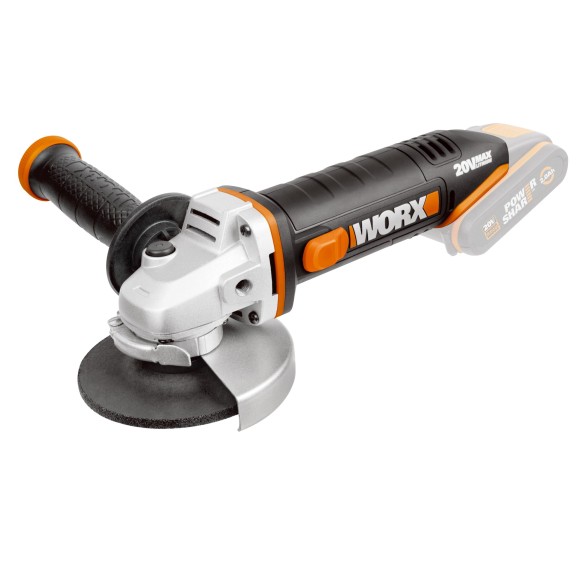 Amoladora angular a batería 115mm WX800.9 | 20V Máx. | Worx | PowerShare | No incluye batería ni cargador | Protector de disco c Amoladora angular a batería 115mm WX800.9 | 20V Máx. | Worx | PowerShare | No incluye batería ni cargador | Protector de disco c