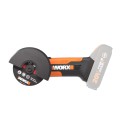 WORX WX801.9 | Mini Amoladora Chopper 20 V Máx. | Worx | PowerShare | Sin batería ni cargador | Ajuste rápido del protector de d