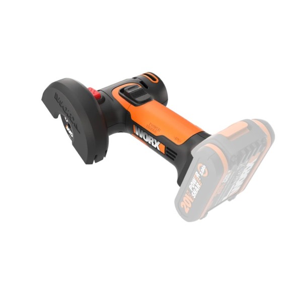 Amoladora angular compacta a batería Worx WX801 - 76mm - PowerShare 20V - Sin Batería, Cargador ni Maletín