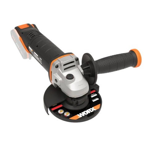 Amoladora 125mm WX803.9 | 20V Máx. | Worx | PowerShare | No incluye batería ni cargador | Bloqueo del husillo | Carcasa de engra