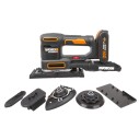 WORX, Lijadora 5-en-1, Sandeck 20 V, PowerShare, WX 820-1, Batería 2 Ah, 5 funciones con cambio facil, Velocidad variable, Diseñ