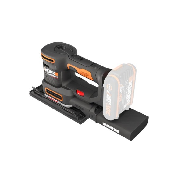 Lijadora Orbital a Batería Worx Sandeck 5 en 1 WX820 - 20V - Sin Baterías, Cargador ni Maletín