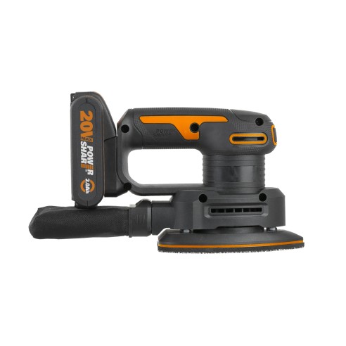 Lijadora Orbital a Batería Worx WX822.9 - 20V - Incluye 1 Batería 2Ah, Cargador y Maletín