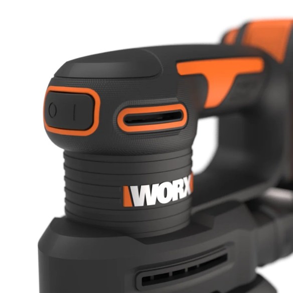 Lijadora Orbital a Batería Worx WX822.9 - 20V - Incluye 1 Batería 2Ah, Cargador y Maletín