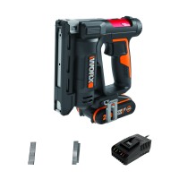 Grapadora clavadora  20V Máx.| PowerShare | WX843.9 | 1 batería 2Ah, cargador y maletín | Clavos 1,2mm tipo 47 y Grapas 11,4mm t 2