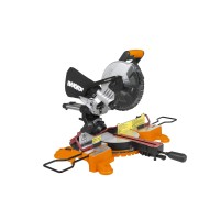 Ingletadora 216mm EXTRAHAND 20V Worx | PowerShare | WX845 - 1 baterías 4,0Ah | Arranque progresivo, sistema de abrazaderas, guía