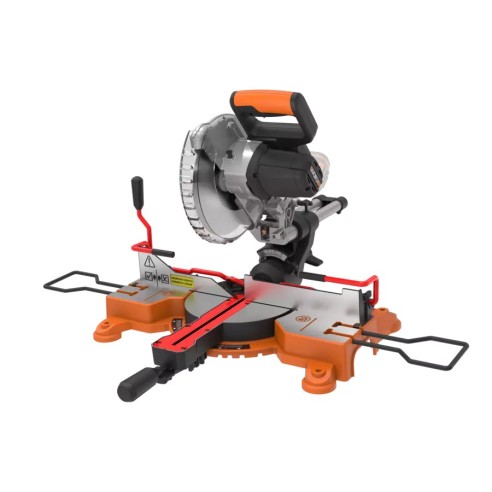 Ingletadora 20V Worx | PowerShare | WX845.9 - Sin batería, ni cargador | Arranque progresivo, sistema de abrazaderas, guía de co