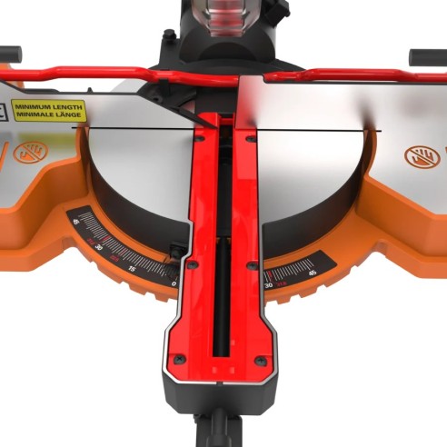 Ingletadora 20V Worx | PowerShare | WX845.9 - Sin batería, ni cargador | Arranque progresivo, sistema de abrazaderas, guía de co