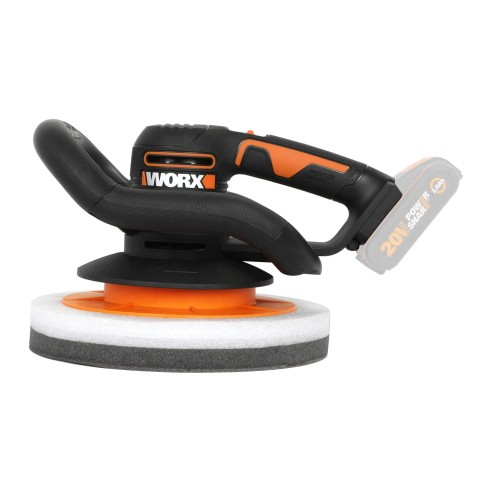 Pulidora de batería 250mm 20V Máx. Worx | PowerShare | WX856.9  | No incluye batería ni cargador | Empuñadura delantera, gran su