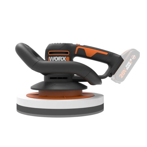 Pulidora de batería 250mm 20V Máx. Worx | PowerShare | WX856.9  | No incluye batería ni cargador | Empuñadura delantera, gran su