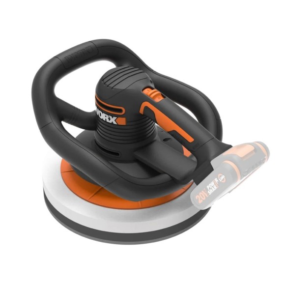 Pulidora de batería 250mm 20V Máx. Worx | PowerShare | WX856.9  | No incluye batería ni cargador | Empuñadura delantera, gran su Pulidora de batería 250mm 20V Máx. Worx | PowerShare | WX856.9  | No incluye batería ni cargador | Empuñadura delantera, gran su