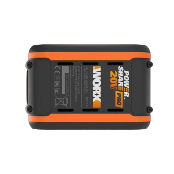 Worx WA3014 - Batería 20V PRO 4,0Ah