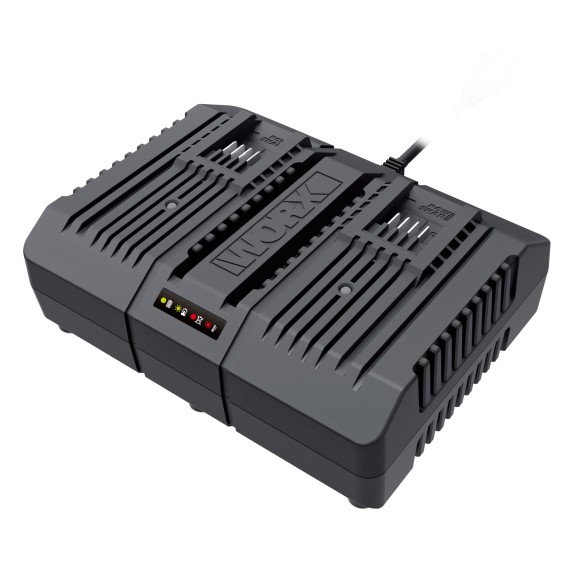 Cargador para 2 Baterias Rápido Worx WA3883 - 20V Powershare