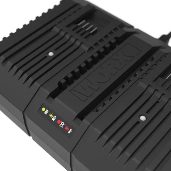 Cargador doble rápido 20V Worx - WA3883 Cargador doble rápido 20V Worx - WA3883