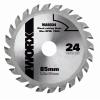 | Disco de corte para madera | Worx WA5034 | 24 dientes - 85mm |  1,2x15mm