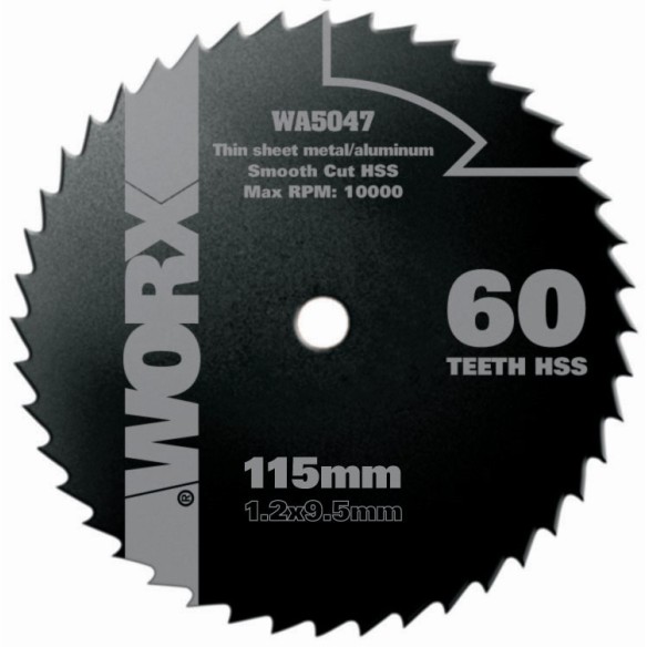 Worx WA5047 - Disco multiusos Ø115mm 60T WX427
