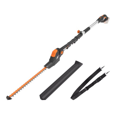 Cortasetos con pértiga telescópica 20V Máx. Worx | PowerShare | WG252E.9 | No incluye batería ni cargador | 45 cm de peine | 3,6