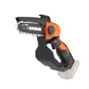 Mini sierra de cadena para poda 20V Máx. Worx | PowerShare | WG324E.9 | No incluye batería ni cargador| Espada de12 cm | Motosie