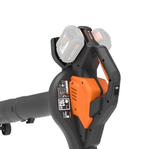 Aspirador de Hojas 40V Máx. 2x20V | WG583E.9 | PowerShare | Sin batería ni cargador |2 en 1 Recoger y aspirar – Bolsa de 35 L |